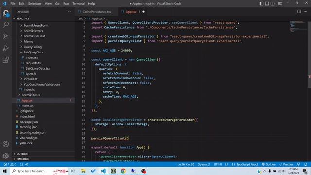 React Query Cache Persistence in 6 minutes in Urdu/Hindi смотреть онлайн