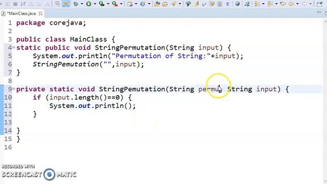 java program to find all permutations of a string by java temple смотреть онлайн