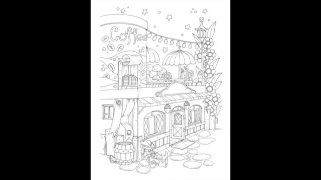 Nice Little Town: Adult Coloring Book (Volume 7) смотреть онлайн