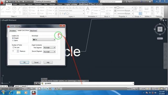 AutoCAD 2018/2013 | Leader Command with detail |#LeaderDetail смотреть онлайн