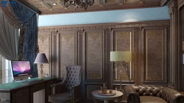 Дизайн интерьера: дизайн квартиры 159 кв.м в ЖК "Миракс Парк"- Венецианская роскошь смотреть онлайн