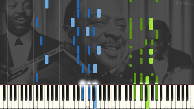 Count Basie - One O' Clock Jump 1927 QRS 9305 (Classic Jazz / Stride Piano Synthesia) смотреть онлайн