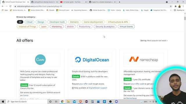 GitHub Student Developer Pack | How to get Student Developer Pack for FREE | Canva Pro for Free смотреть онлайн