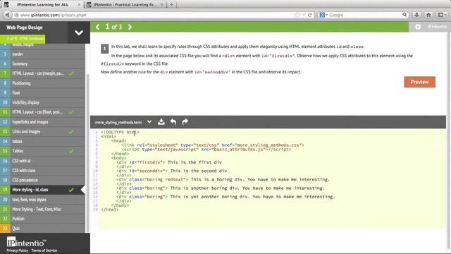 Web Page Design: CSS ID Selector смотреть онлайн