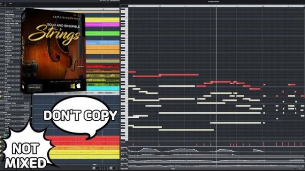 Sample modeling "Solo&Ensemble Strings Library" with K-POP Ballad | MIDI Strings Orchestra |