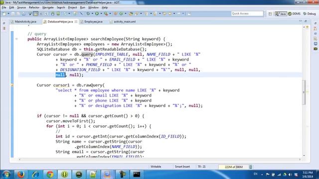 Lecture: 1(b) Data Storage : SQLite Database Files and Others for Android смотреть онлайн