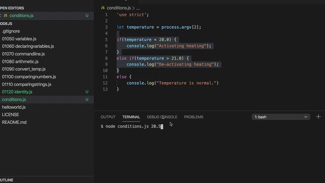 If Else If: Javascript and NodeJS for Complete Beginners 015 смотреть онлайн