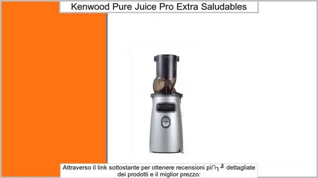 Kenwood Pure Juice Pro - JMP800SI - Extractor de zumos extra-saludables (entrada dual, uso смотреть онлайн
