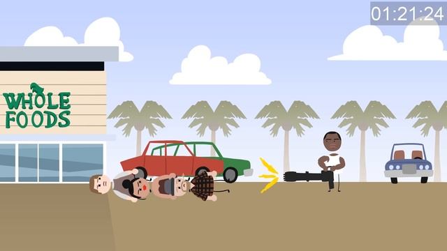 Grand Theft Auto ENTIRE Storyline in 3 Minutes! (GTA Story Animation) смотреть онлайн