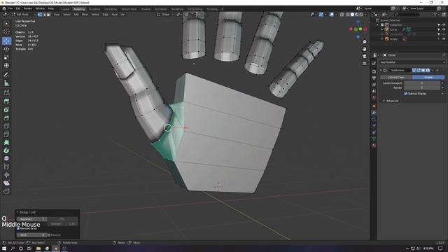 Blender 2.9: Anime Girl Hand Modeling WIP #4 смотреть онлайн