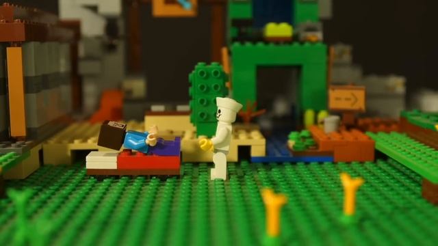 Лего ПРО и Лего НУБик - LEGO Minecraft Анимация - Алмазная БРОНЯ смотреть онлайн