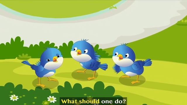 Ukg. Rhymes -Five Little Blue Birds