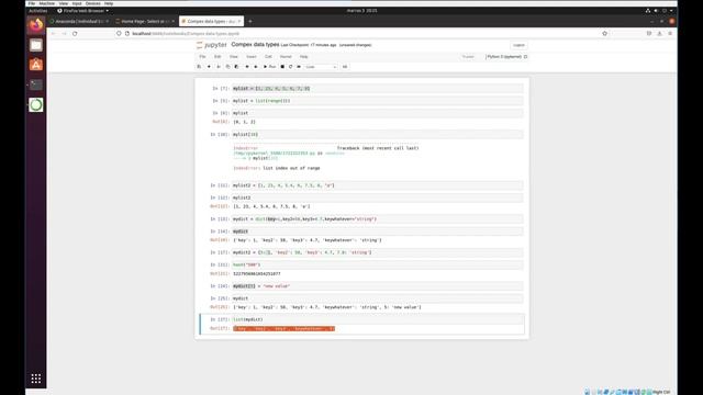 Complex data types (lists, dictionaries) in Python - Python for Computational Science [2022]. #9 смотреть онлайн