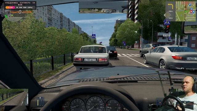 City Car Driving - Таксуем - езда по правилам - руль Logitech G-27 смотреть онлайн