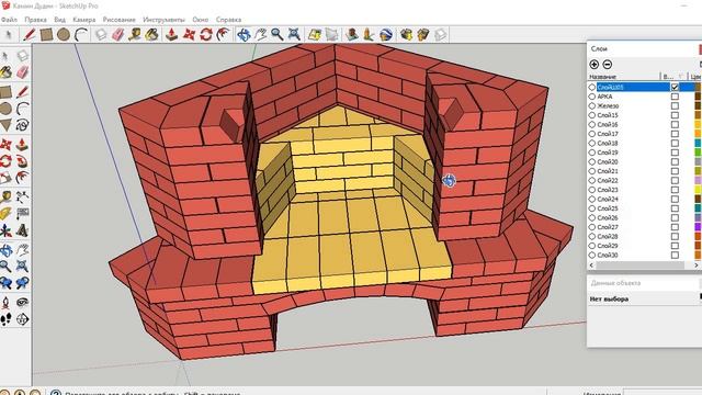 3.Угловой камин под облицовку. Видео порядовка. смотреть онлайн