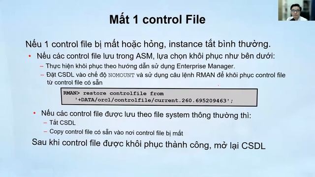 15. Thực hiện Recovery trong Oracle Database | OraAZ | Trần Văn Bình смотреть онлайн
