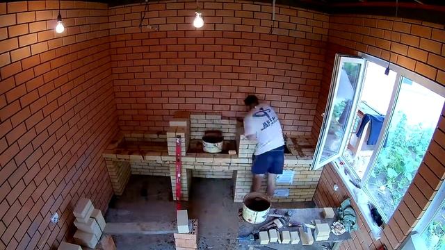 ТаймЛапс Кладка барбекю Челябинск смотреть онлайн