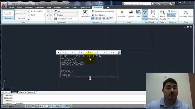 Text Commands, AutoCAD 2011 смотреть онлайн
