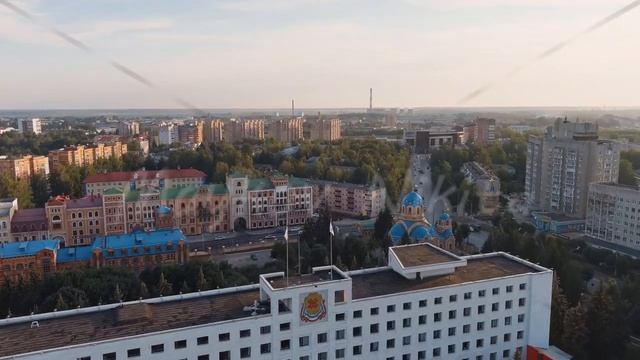 Yoshkar-Ola, Russia. Administration of the Head and Government of the Republic of Mari El. city cen смотреть онлайн