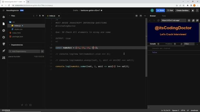 Javascript coding interview questions #javascriptinterviewquestions #reactinterviewquestions смотреть онлайн