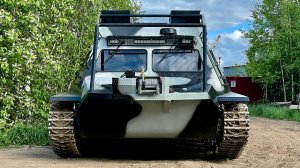 МТЛБ с турбовым мотором ЯМЗ-238Н на гусеницах РМШ в Красноярск / ГИРТЕК