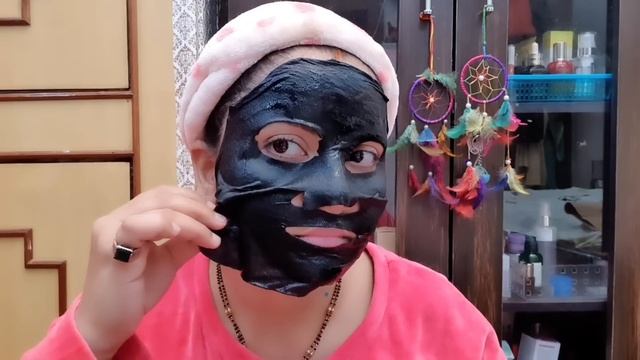 Garnier Skin Naturals Black Serum Mask Pure Charcoal review & demo | Poretightening SHEETMASK | RAR смотреть онлайн