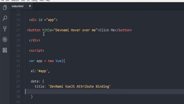 VueJS Attribute Binding смотреть онлайн