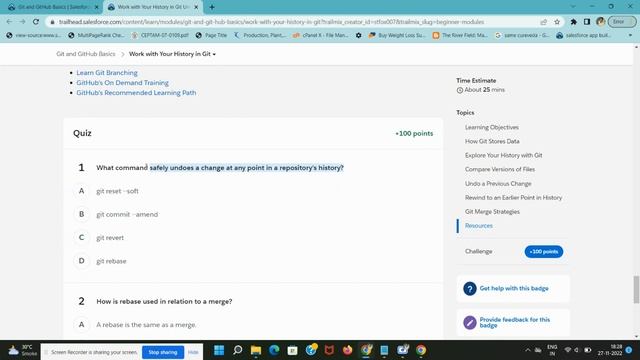 Work with Your History in Git | Git and GitHub Basics смотреть онлайн