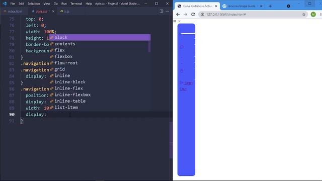 Sidebar Menu Using HTML, CSS & JS | Curved Outside Effect in Active Tab смотреть онлайн