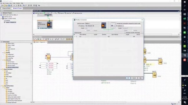 LOGO!8 as Modbus TCP/IP SERVER