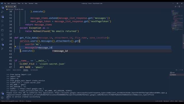 Save Gmail Email Attachments with Gmail API In Python смотреть онлайн