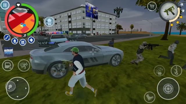Real Gangster Simulator 2023 - Police Car and Bicycle Driving #3 - Android Gameplay смотреть онлайн