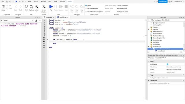 Kick за АФК в Роблокс Студио смотреть онлайн