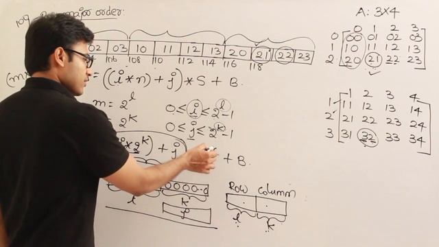 P and DS | Arrays | Binary addressing of Two Dimensional Arrays | Ravindrababu Ravula смотреть онлайн