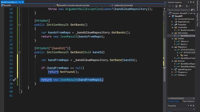 RESTful API with ASP.NET Core 3.0 - 23/50 - Returning Status Codes смотреть онлайн