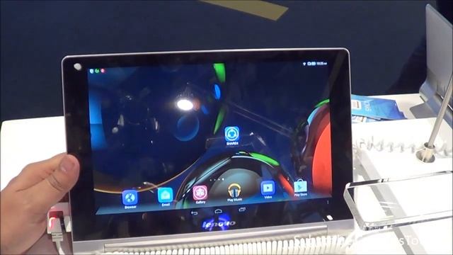 Lenovo Yoga Tablet 10 HD+ Hands on, Quick Review, Camera, Features and Overview HD at MWC 2014 смотреть онлайн