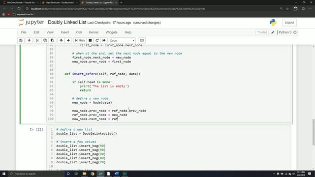 Doubly Linked List in Python | Part Two смотреть онлайн