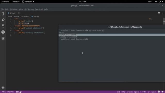 Catch and Handle EXCEPTIONS in Python (Assert, Try, Except, Finally, Raise) || Must Watch - English смотреть онлайн