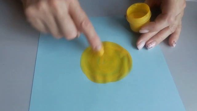 Рисование "Солнышко" (нетрадиционная техника) смотреть онлайн
