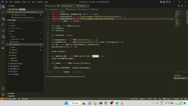 Rotating cube in real world using Webxr api, Three.js and Vue 3 смотреть онлайн