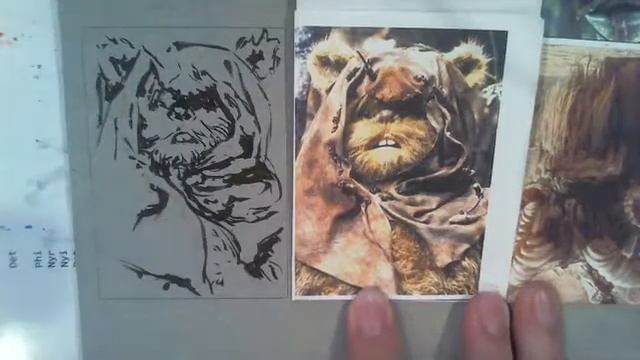 Star Wars Ewok quick sketchcard drawing with Kuretake brush pen смотреть онлайн