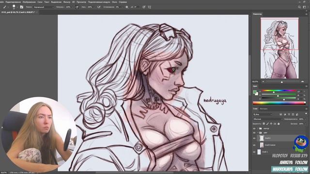 Rebecca - Speed Art #Photoshop смотреть онлайн