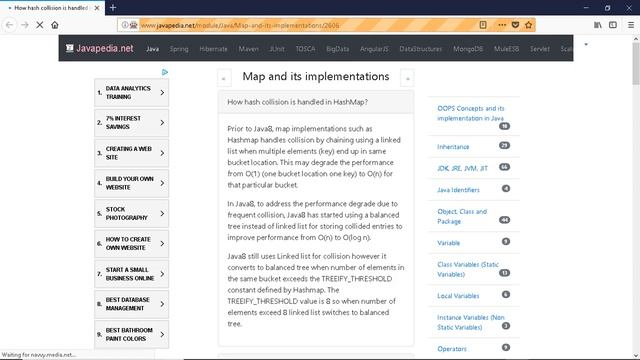 How hash collision is handled in HashMap?
| javapedia.net смотреть онлайн