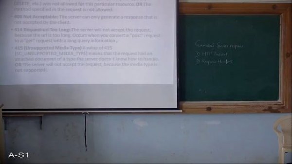 Status codes and Response headers.