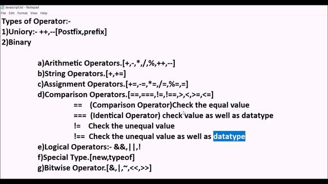 JS Datatypes|JS Variables|Operators of JavaScript in Hindi-Lecture 4|Programmersbhawa|SarveshSir смотреть онлайн