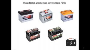 Дата производства аккумулятора Mutlu