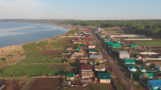 Село Кандрыкуль. Озеро Кандрыкуль. Туймазинский район Башкортостана. Май 2018. Съемки с дрона. 4k смотреть онлайн