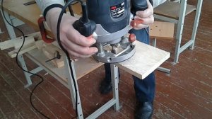 Ручной фрезер. Фрезерование торцевой фрезой