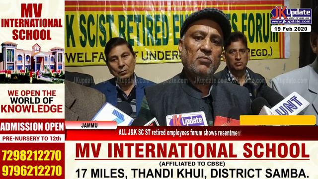 ALL J&K SC ST retired employees forum shows resentment against unconstitutional policies смотреть онлайн