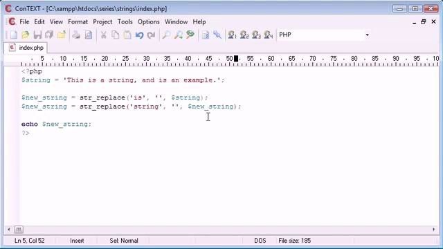 Beginner PHP Tutorial 51 String Functions Replacing Predefined Part of a String YouTube смотреть онлайн